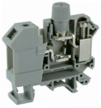 Предохранительная клемма UKJ-10RDX250EE - Предохранительная клемма, 5X20, с LED 250V, серия EE, тип фиксации провода: винтовой, номинальное сечение: 10 мм кв., до 10A, 800V, ширина: 12,2 мм, цвет: серый, стандарт GB/T14048.1, тип монтажа: DIN 35