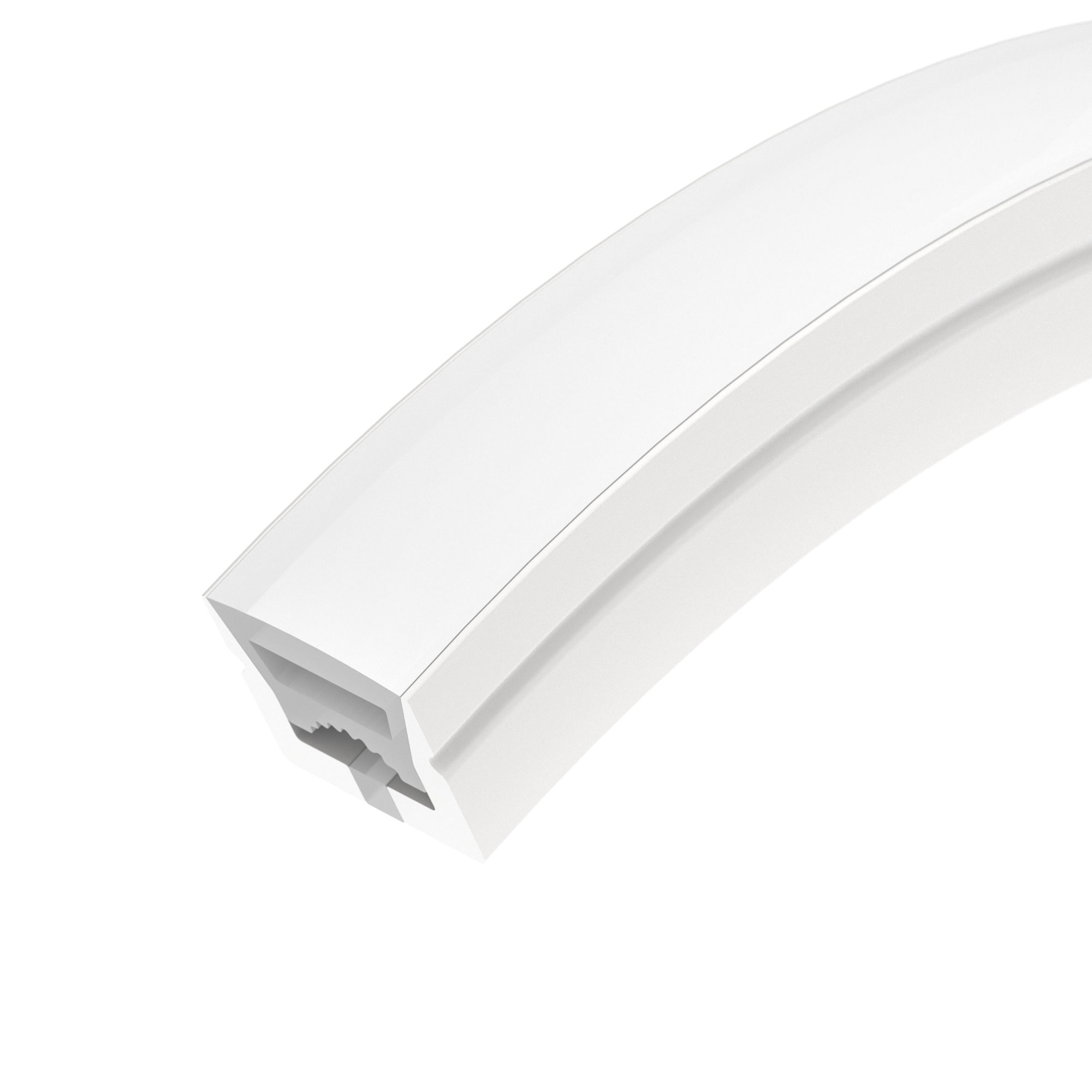 Силиконовый профиль WPH-FLEX-1212-TOP-S8-20m WHITE 041091 - Цельнолитой силиконовый гибкий профиль, белый матовый. Габаритные размеры 20000х12х12 мм. Вертикальный изгиб TOP, минимальный радиус изгиба 60 мм. Для установки во влажных помещениях необходима г