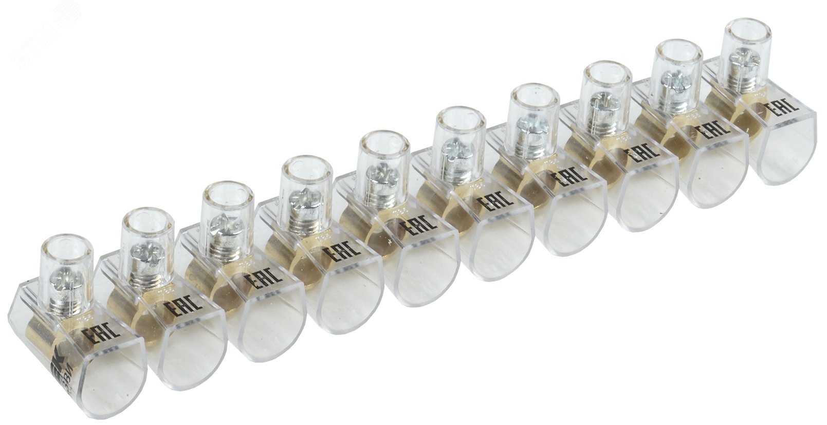 Зажим винтовой концевой изолированный КЗВИ 10 мм2 (10x1) UZVK-10-10