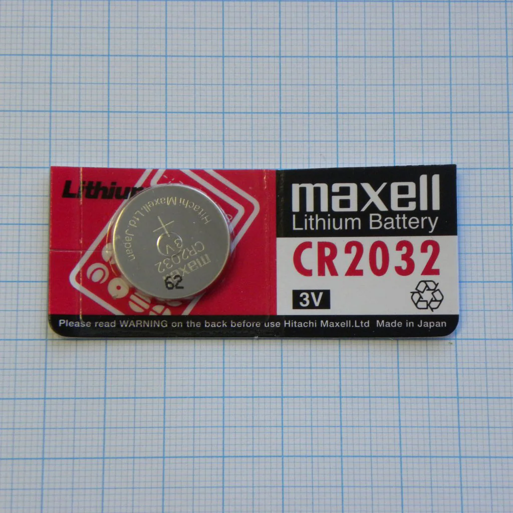 CR2032 Maxell - Элемент питания литиевый,3В