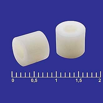 Ф7-3X5 - Стойка пластиковая d внутр=3мм, L=5мм
