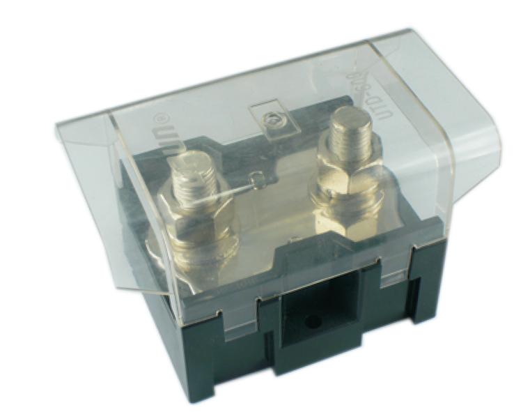 Барьерная клемма UTD-1000 - Барьерная клемма, тип фиксации провода: винтовой, номинальное сечение: 600 мм кв., 1000A, 660V, ширина: 84 мм, цвет: черный, тип монтажа: DIN 35