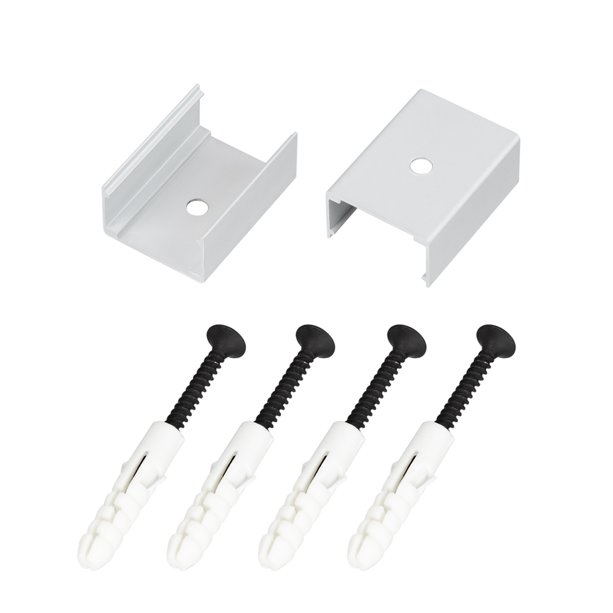 Держатель ARL-THOR-2527-CLIP ANOD 045942 - Клипса из алюминия для грейзера THOR сечения 25х27мм. Длина 25 мм. Внешние размеры 25x22.1x12.9 мм.