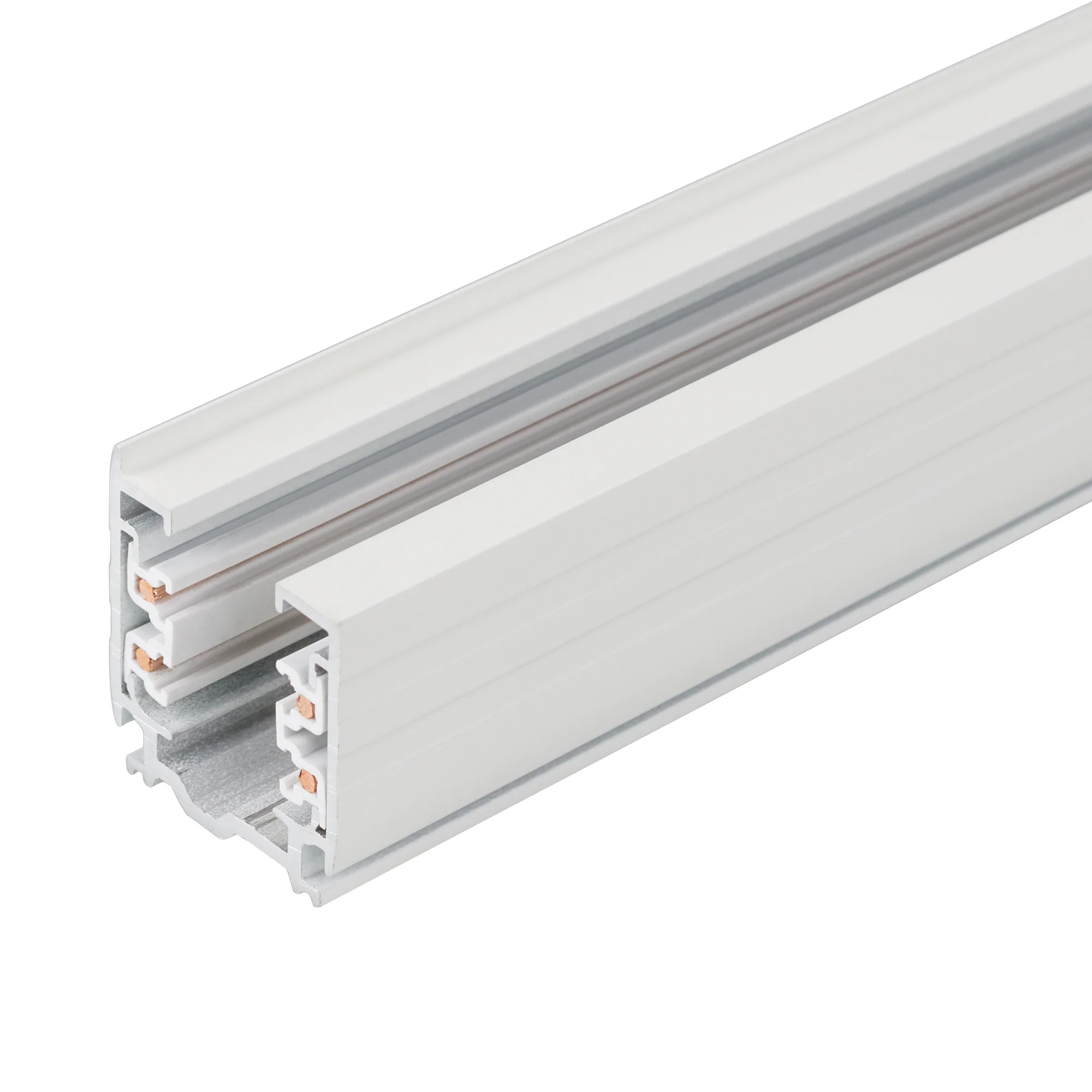 Трек LGD-D3P-4000 White-M 025249 - 3-фазный трек 4TR, на 4 провода, длина 4м. Цвет молочный белый RAL9010. Коннектор питания и заглушка приобретаются отдельно. Размер ДxШxВ: 4000x31x35мм. При использовании с треками и аксессуарами другой серии возможно от