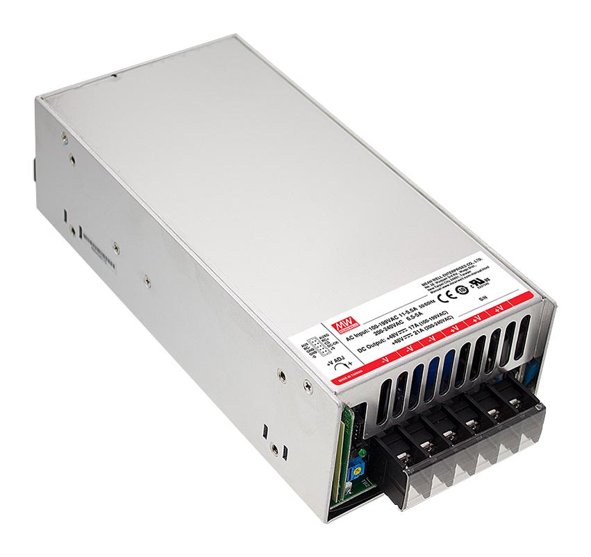 MSP-1000-24 - AC-DC, med, ККМ, 1008Вт, вход 90…264В AC, 47…63Гц /127…370В DC, выход 24В/42A,  рег. вых 22…28В, изоляция 4000В AC, в кожухе 218х105х63.5мм, -40…+70°С, выход SB 5В/0.3А