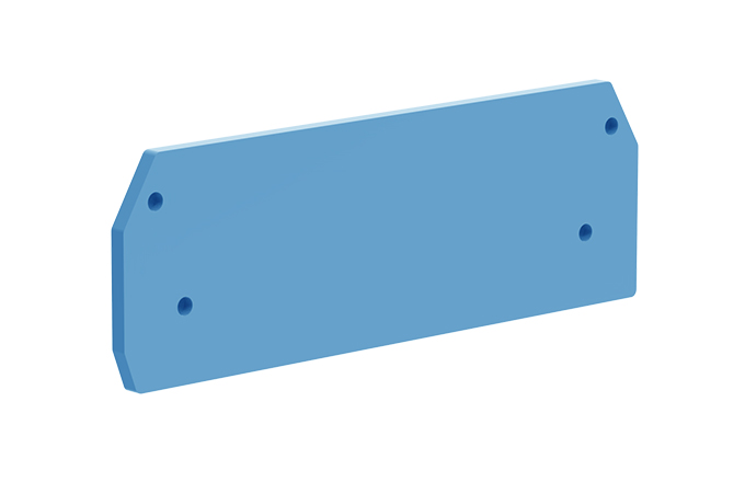 Торцевая крышка 206154 - Торцевая крышка для клемм TA4-…-2, цвет: синий