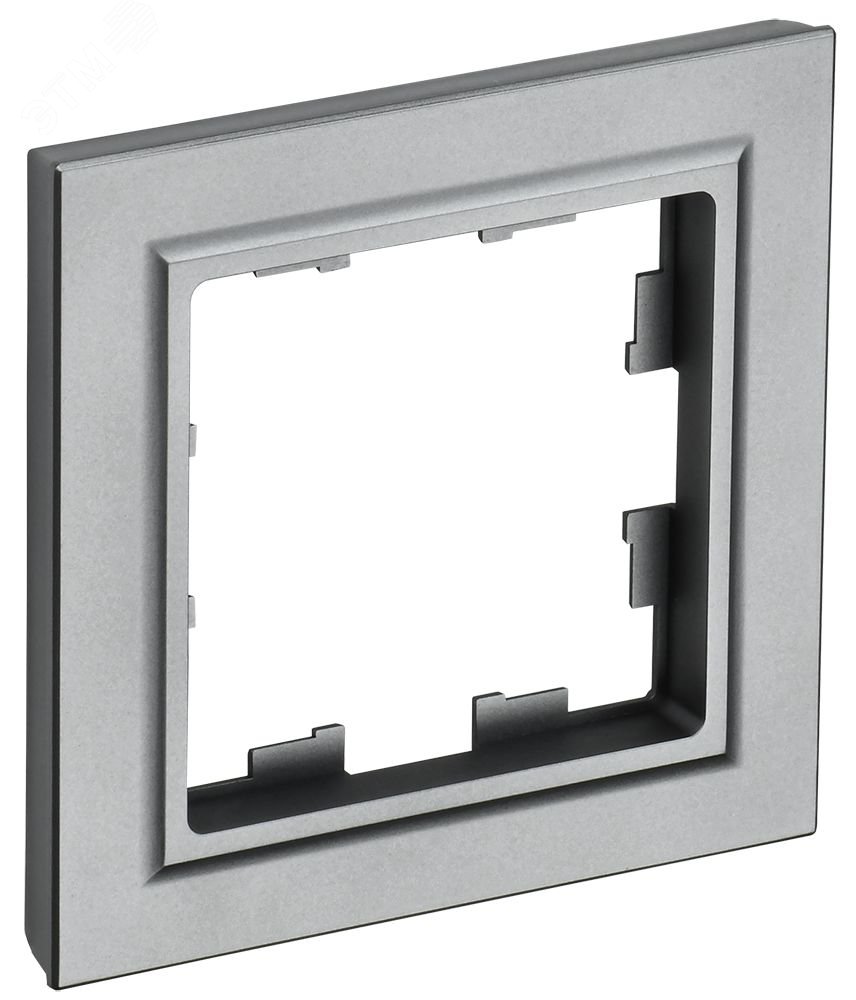 Рамка 1-м BRITE РУ-1-БрС сталь BR-M12-K46