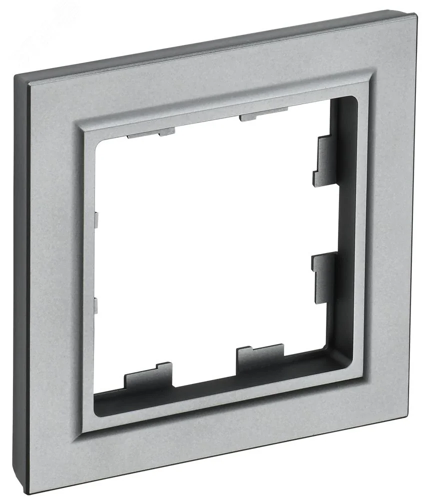 Рамка 1-м BRITE РУ-1-БрС сталь BR-M12-K46