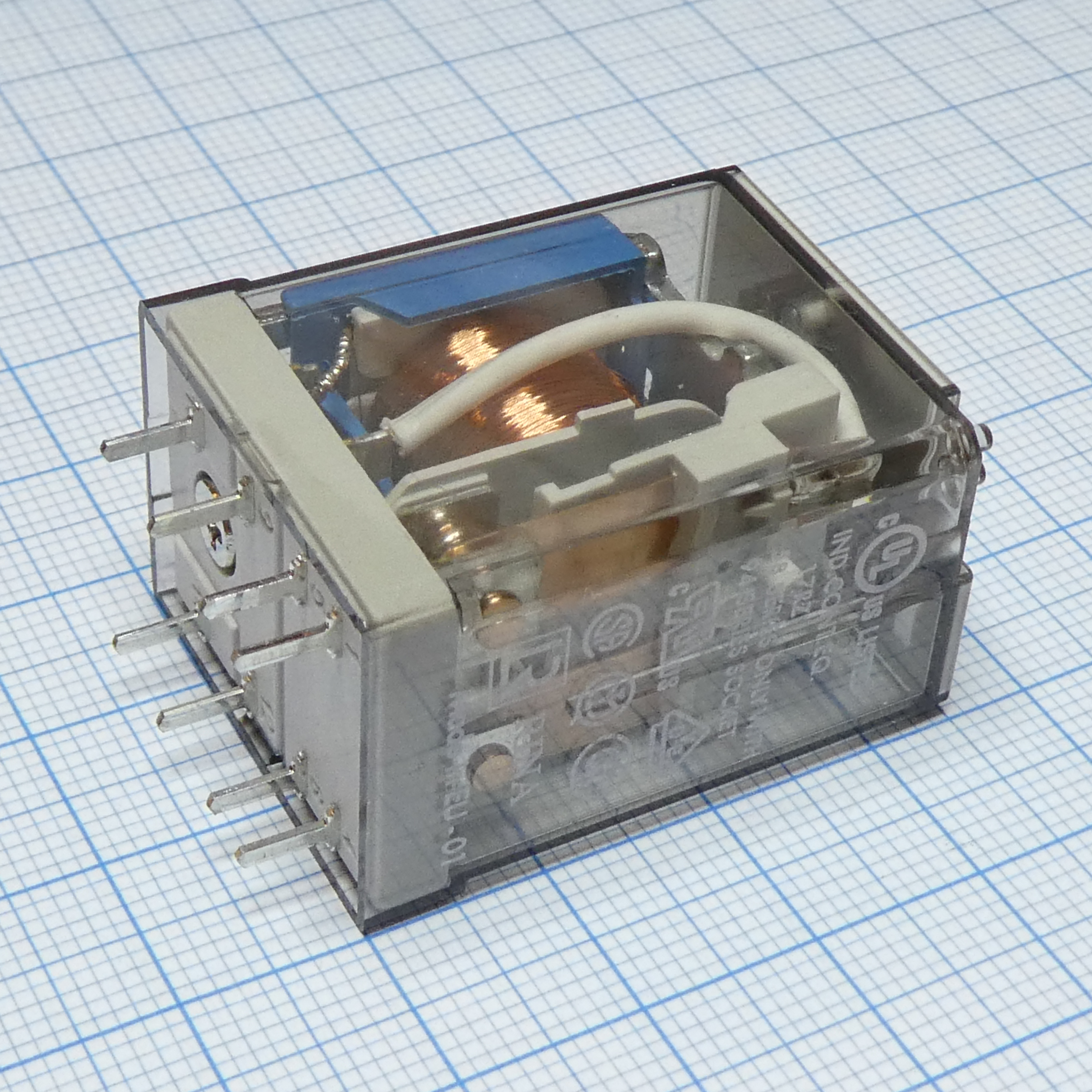 55.12.9.012.0000 - Универсальное реле, серия 55, силовое, DPDT, 12В DC, 10А