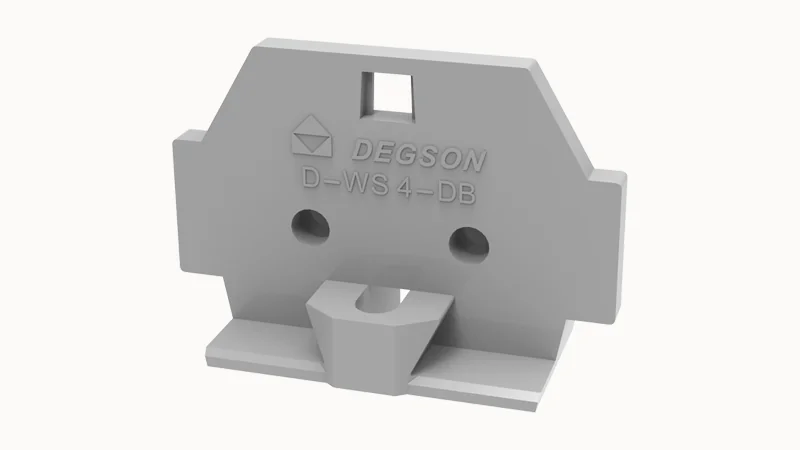 Торцевая крышка D-WS4-DB-01P-11 - Торцевая крышка, для клемм WS4-DB…, цвет: серый