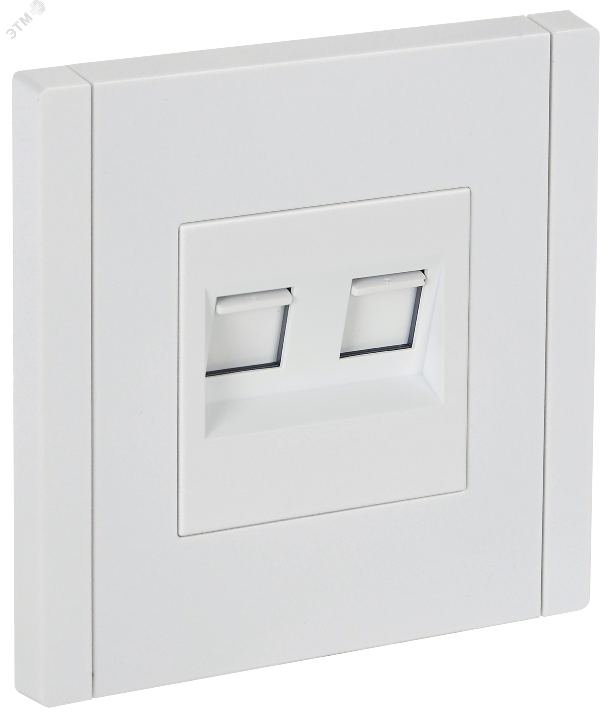 FORTE&PIANO Розетка компьютерная двойная RJ45 кат.6 FP234 белый IEK FP-K20-2-K01