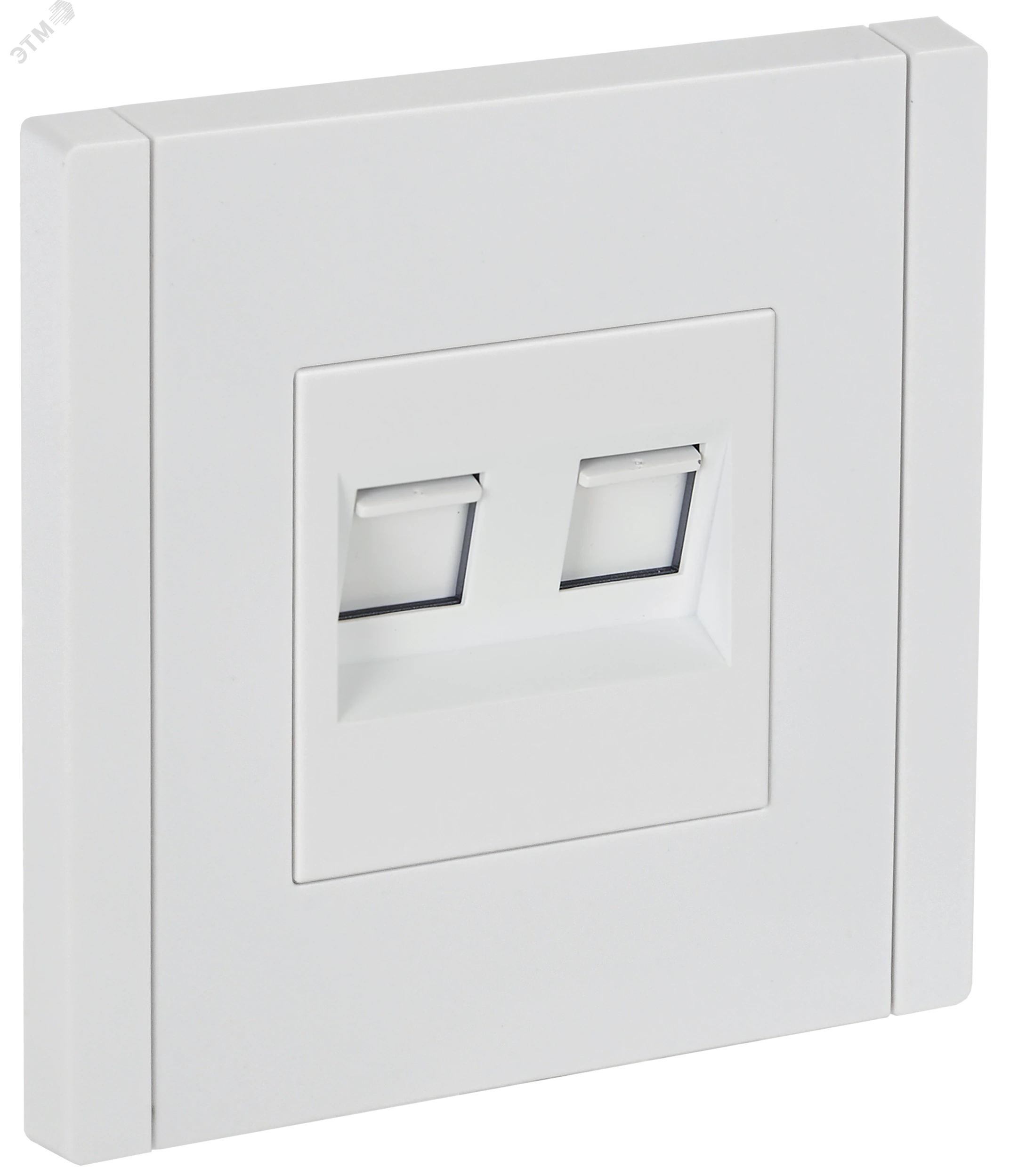 FORTE&PIANO Розетка компьютерная двойная RJ45 кат.6 FP234 белый IEK FP-K20-2-K01