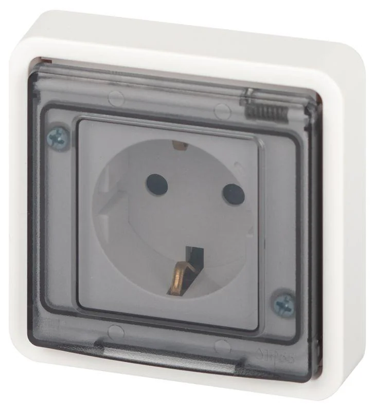 Розетка Эксперт 11-2521-01 2P+E IP55 16А-250В СУ бел. Эра Б0063259