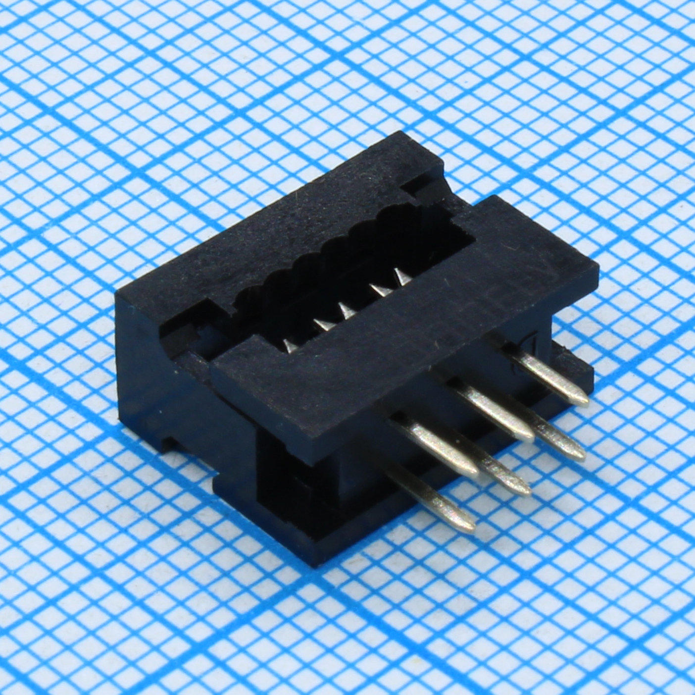 DS1018-062BX - FDC разъем для шлейфа на плату 6pin(2x3), шаг 2.54мм