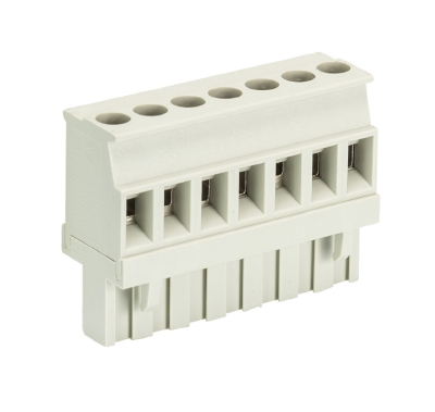 Розетка Wiecon 8113 B / 7 VR OB - Розеточный разъем, прямой, на кабель, шаг 5,00 мм, 7 полюсов, номинальное сечение: 2,5 мм кв., винтовая фиксация провода, 400V, 12А, без маркировки, цвет: серый, серия 8113 B VR