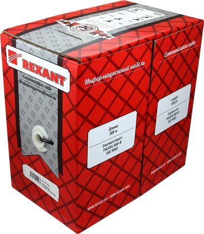 Кабель витая пара  FTP 2PR 24AWG - внутренний экранированный, CAT5e, одножильный, бухта 305м