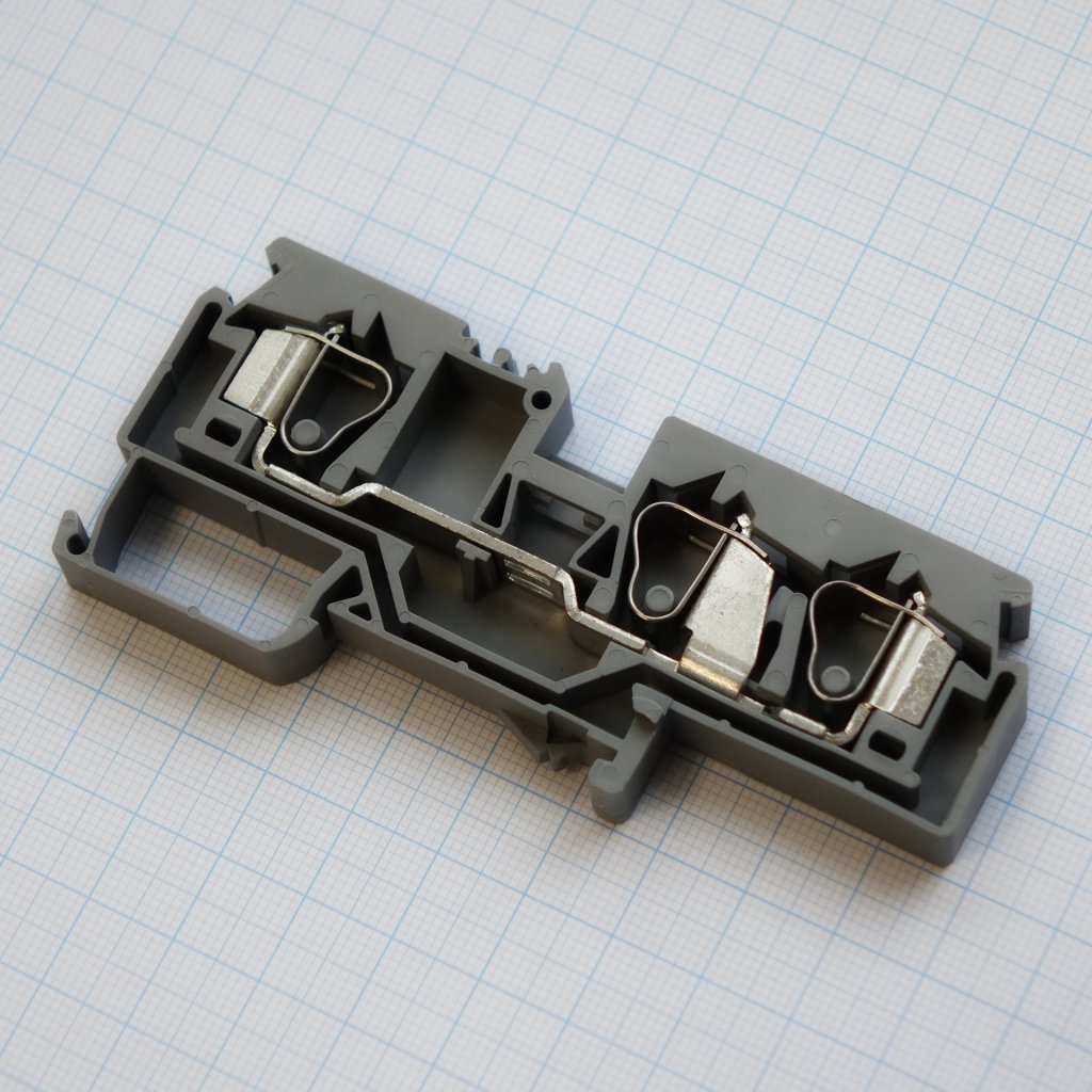 WS10-TW-01P-11-00A(H) - Трехпроводные клеммники на DIN рейку для распределительных шкафов и щитов систем автоматического управления (САУ)