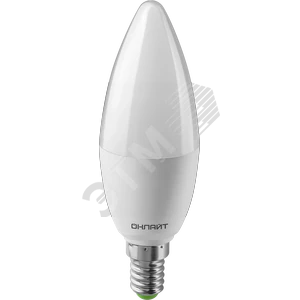 Лампа светодиодная LED 10вт E14 теплый матовая свеча PROMO