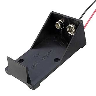 BH9VA    ДЛЯ КРОНЫ - Батарейный отсек BH9VA для батареи типа "Крона", открытый с проводом