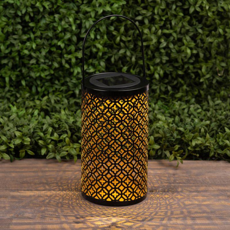 Светильник садовый ERASF22-44 "Орнамент" 19см уличный на солнечн. батареях Б0053446