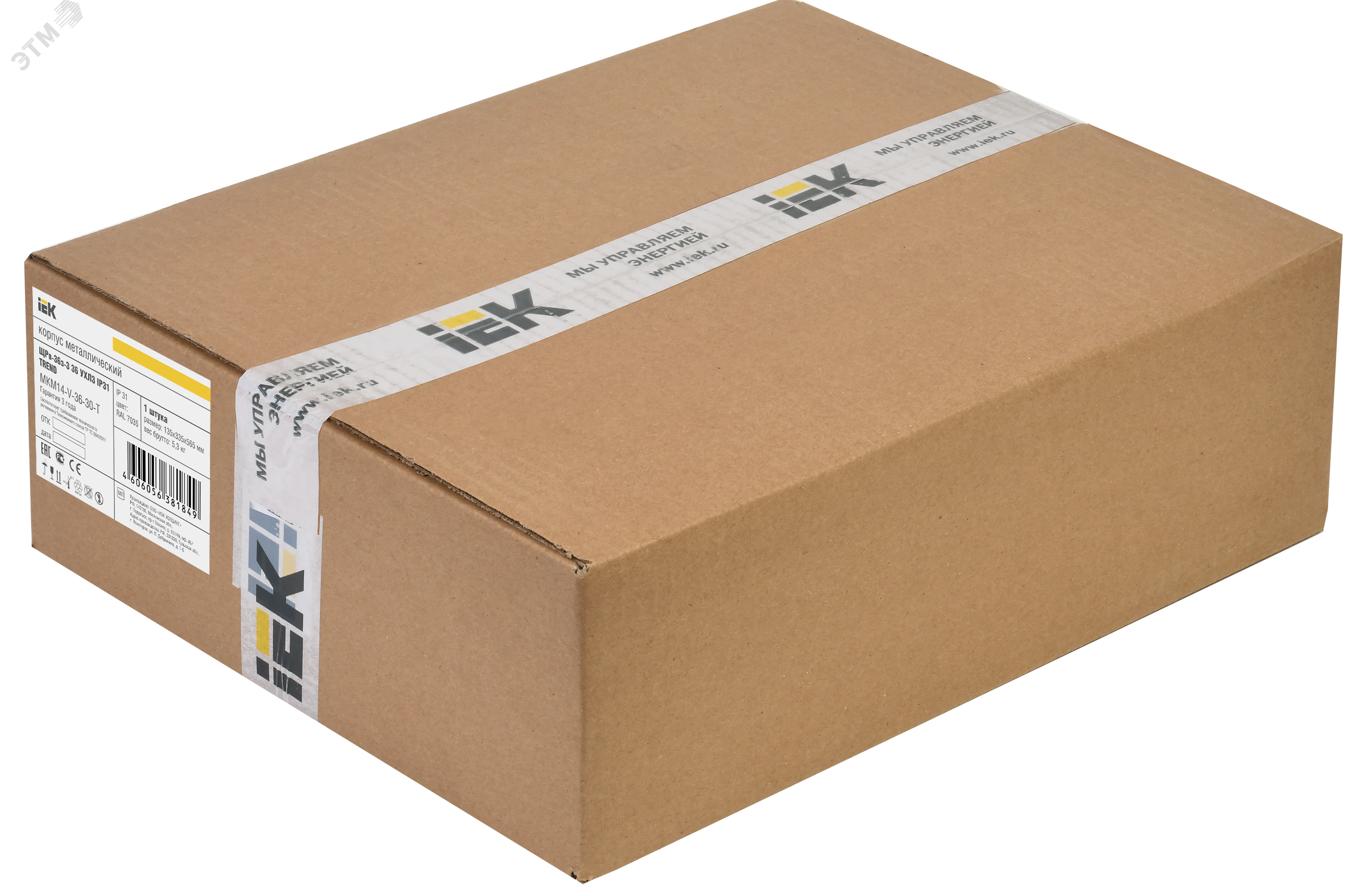Корпус металлический ЩРв-36 (540х310х120мм) IP31 TITAN 3 MKM14-V-36-30-T