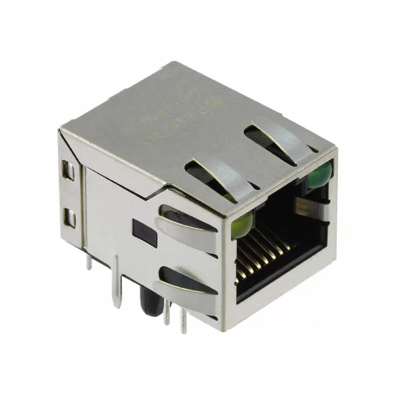 JXD1-0001NL - Розетка на плату RJ45 CONNECTOR, JACK, 8P8C, CAT3/5, THT