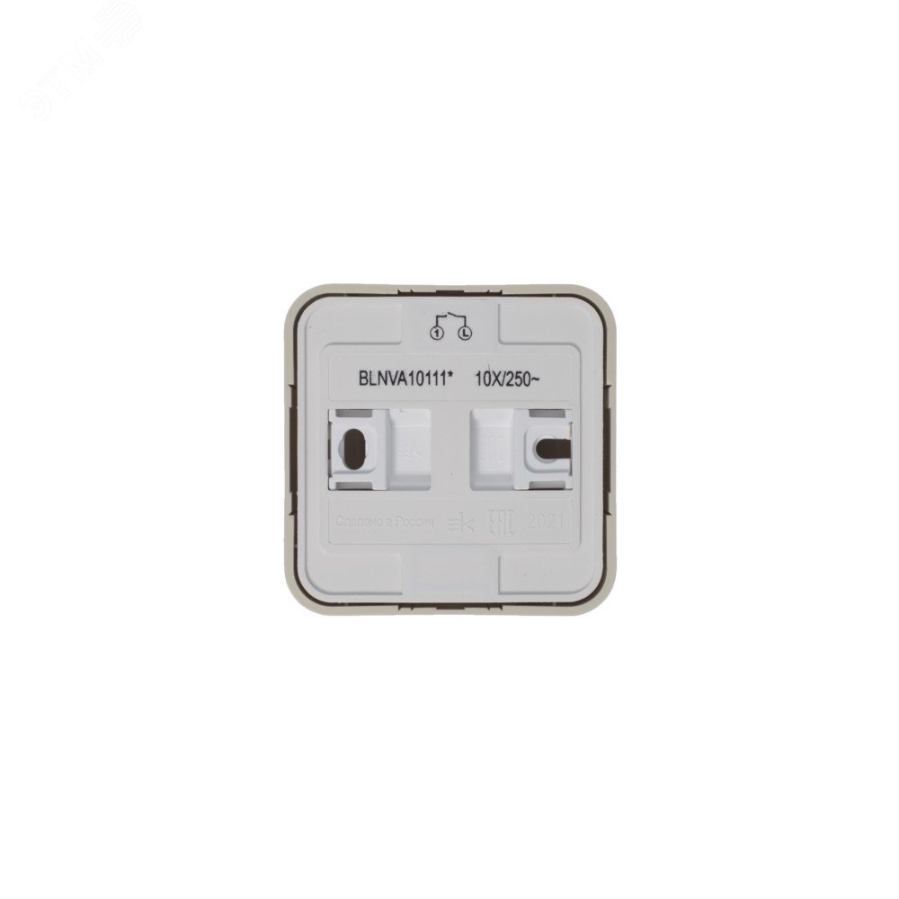 Выключатель 1-кл. ОП Blanca 10А IP20 (сх. 1) 250В с подсветкой с изолир. пластиной беж. SE BLNVA101117