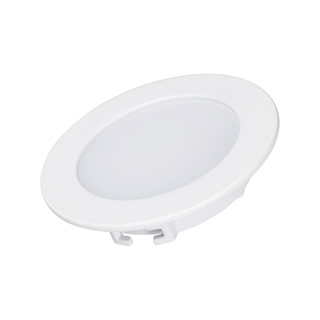 Светильник DL-BL90-5W White 021430 - Светодиодная панель 5Вт, корпус IP40 белый, круглый. Цвет БЕЛЫЙ 6000K, св.поток 350-400лм, CRI(Ra)>80, угол 100°. Размер Ф90x22 мм, установка в отверстие 75 мм. Питание AC 230V, 5Вт, DC300mA 15...18V, драйвер в комплек