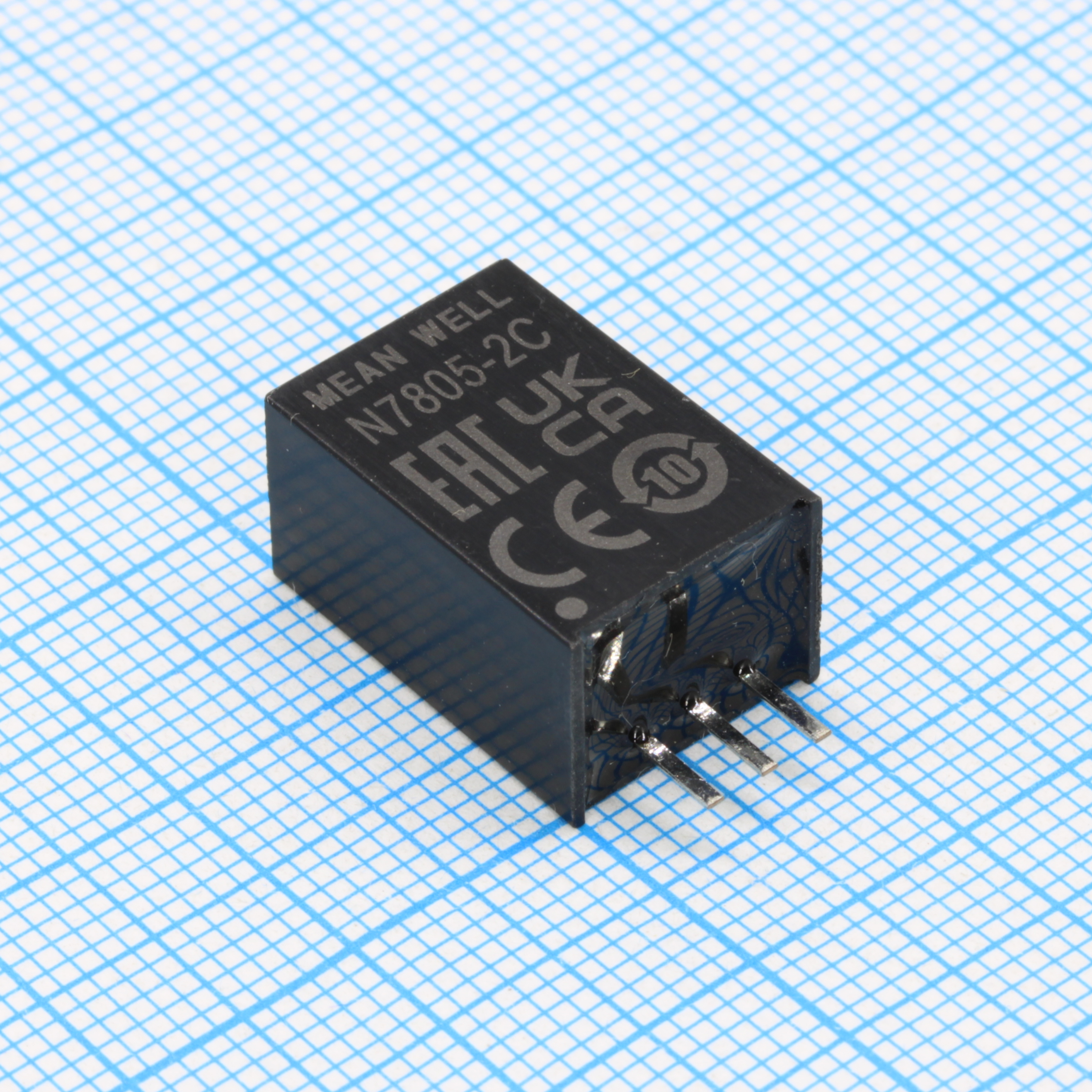 N7805-2C - Преобразователь DC/DC, 10Вт, без гальванической развязки, вход 8…32В, выход 5В/2А или -5В/1А, SIP3, прямые выводы, 17.5x9x11,5мм, -40…+85°С