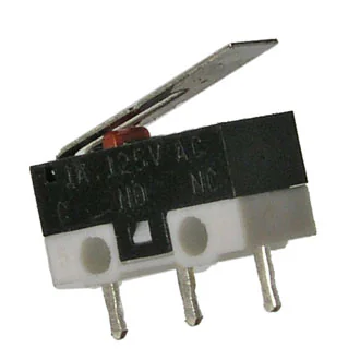 DM1-01P-30       125V. 1A - Микропереключатель с рычажком  1A, 125В монтаж в отверстие