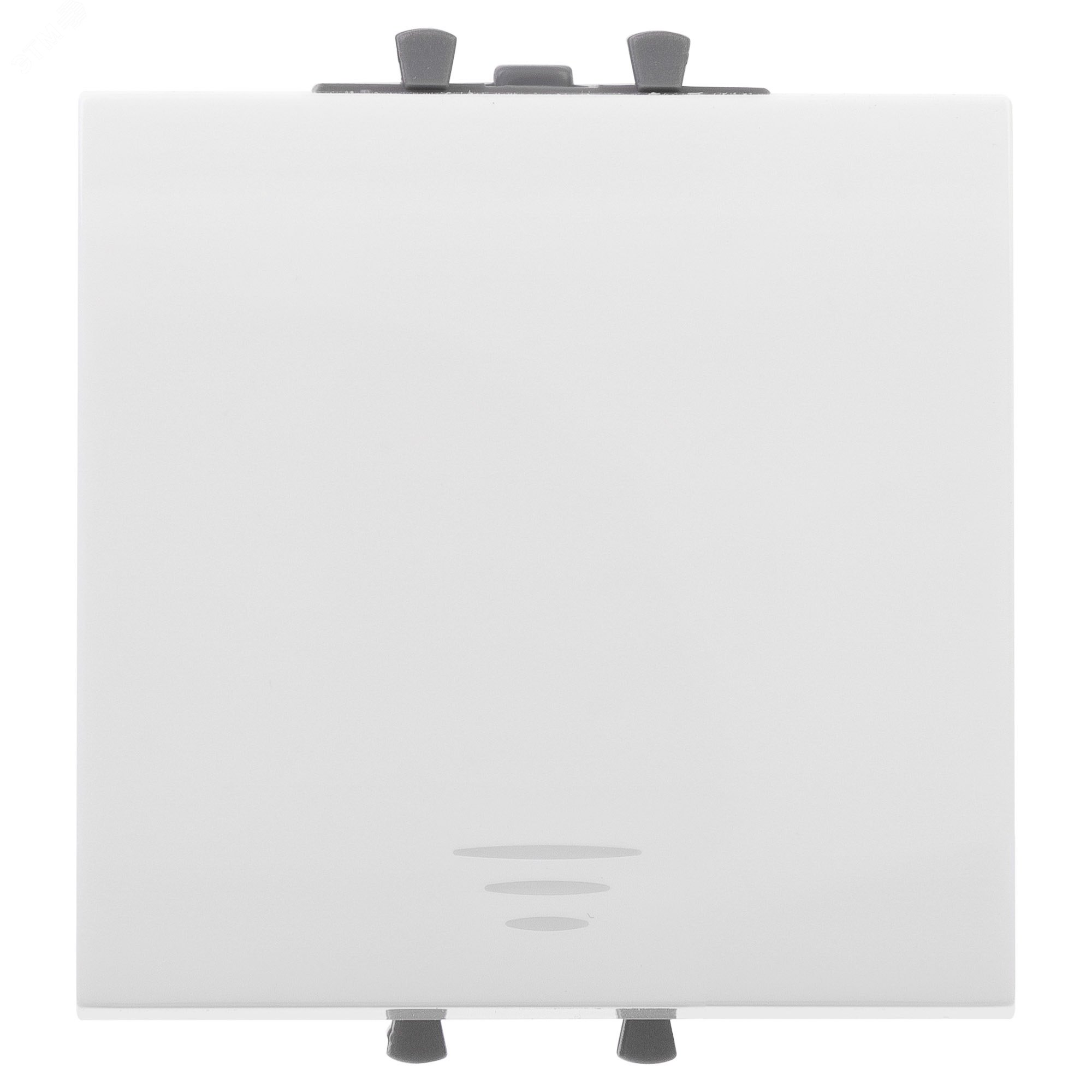 Кнопка одноклавишная модульная, "Avanti", "Белое облако", 2 модуля 4400152