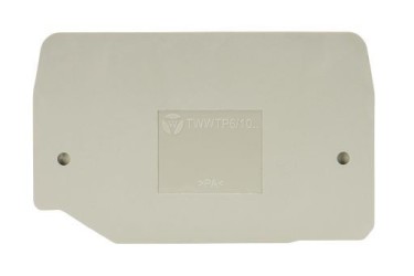 Пластина разд. TW WTP 6/10 - Разделительная пластина, для клемм WTP 6/10..., цвет: серый