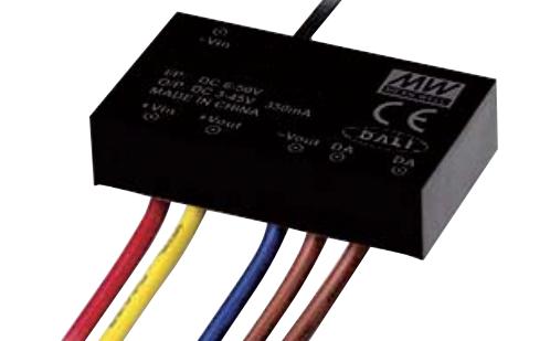 LDD-1050H-WDA - DC/DC LED понижающий, вход 6…50В, выход 3…45В/1.05А, КПД до 95%, DALI, 40.6x23.5x10.1мм, проводные выводы, -40…65°C, пластик