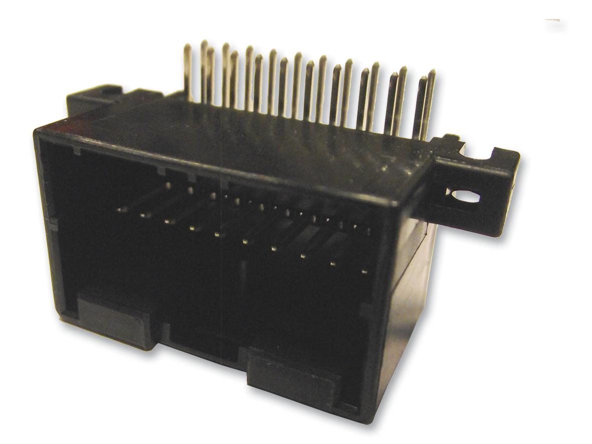 174055-2 - Корпус разъема Multilock розетка 20 контакт(-ов) 2.5мм угловой монтаж в отверстие автомобильного применения лоток