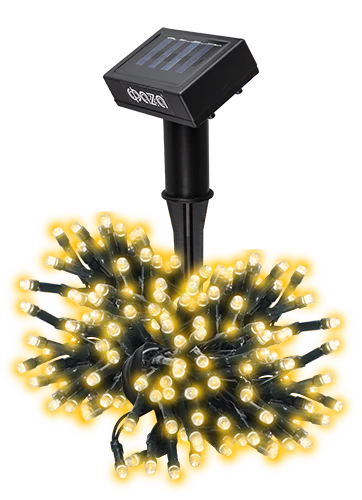 Гирлянда солнечная светодиодная SLR-G01-100Y желтый, 100 LED