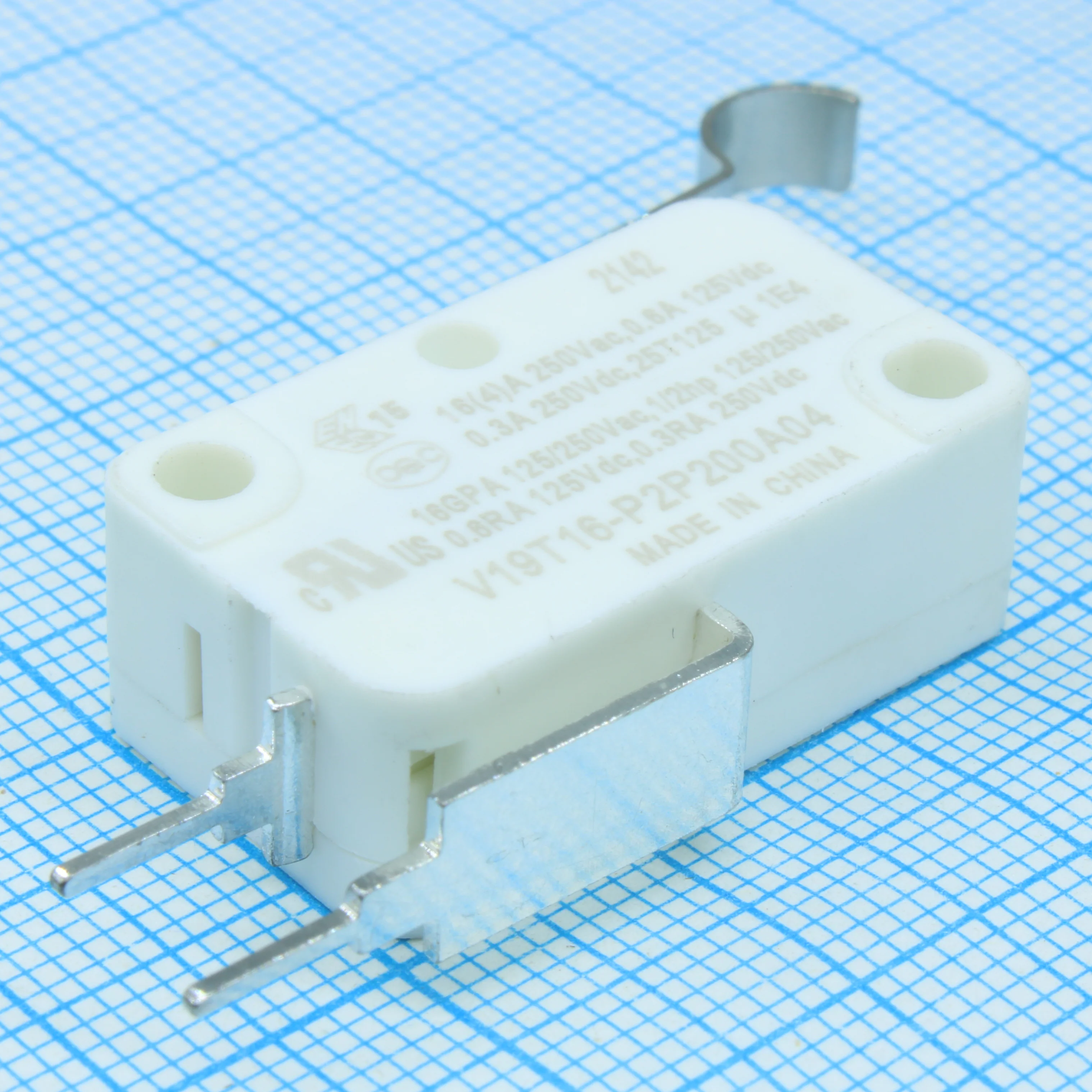 V19T16-P2P200A04 - Микропереключатель SPST-NO 250В 16А