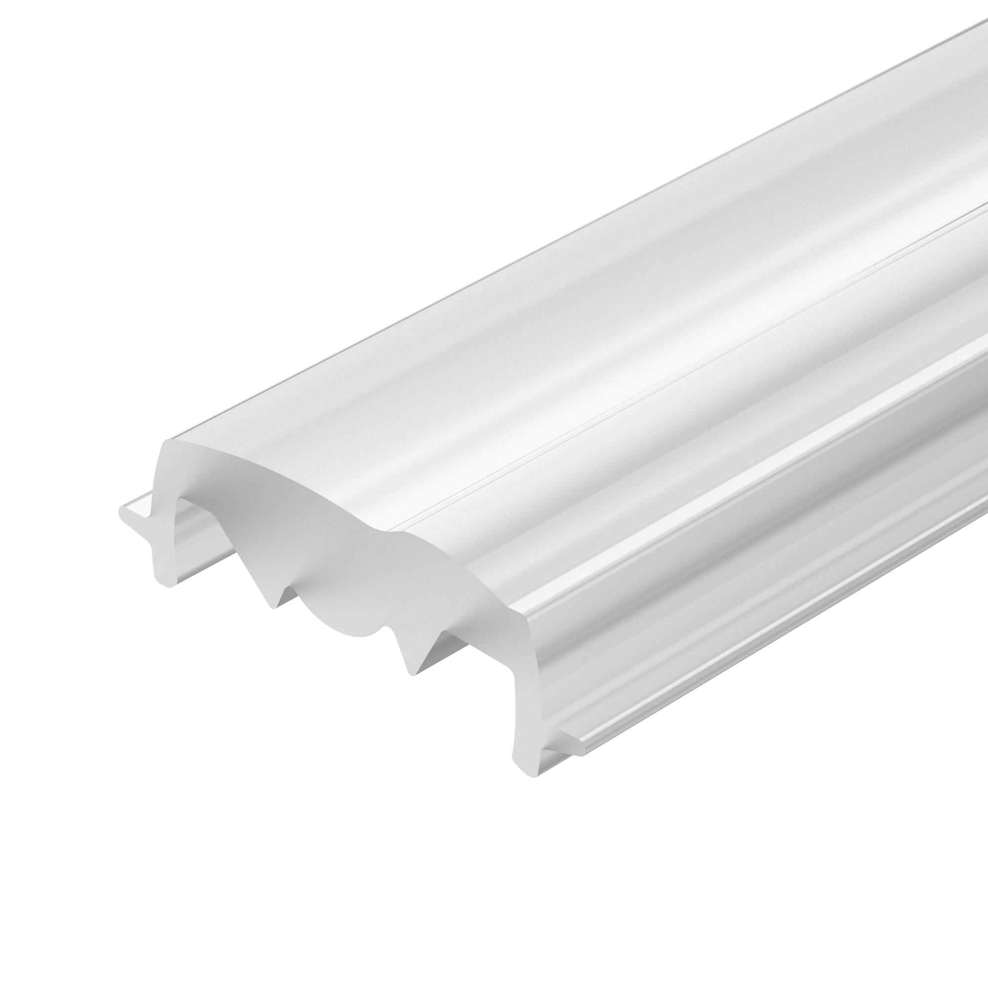 Экран асимметричный SL-LINE-W20-2500 033746 - Экран асимметричный к профилю SL-LINE-25100-DUAL, SL-LINE-2522, SL-LINE-3523-F, SL-LINIA20-FANTOM. Поперечный угол излучения (в плоскости 90/270 градусов) смещен относительно оптической оси на 15 градусов. Дли
