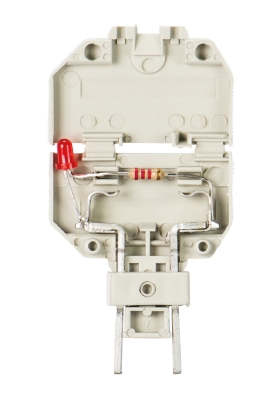 Держатель Si ST LED - Держатель предохранителя, 5x20, для клемм WK 4 TKG / WKFN 4 TKG, индикация LED 24V, цвет: серый