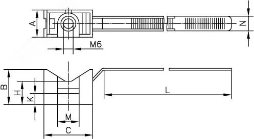 Держатель для труб с хомутиком d16-32мм 51200