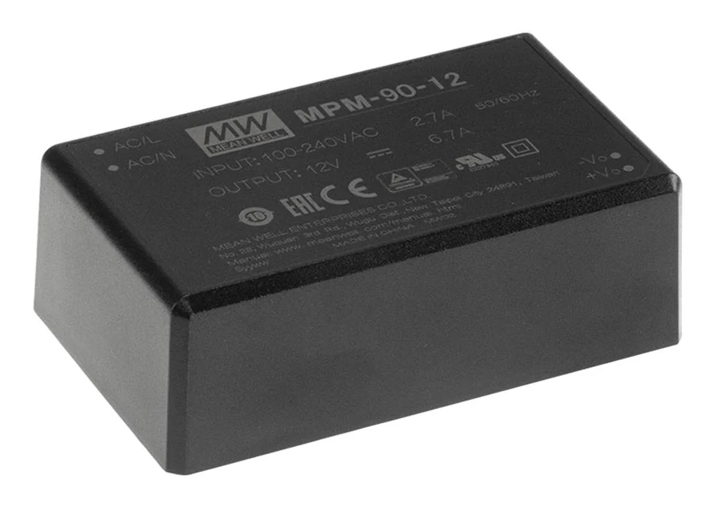 MPM-90-12 - Импульсный источник питания модуль в корпусе 90Вт 12В/6,7A