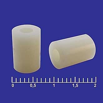 Ф7-3X10 - Стойка пластиковая d внутр=3мм, L=10мм