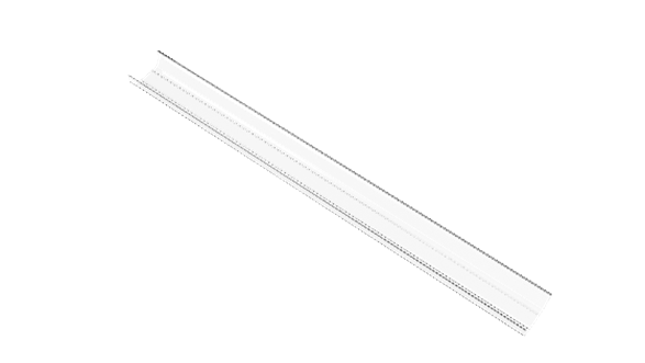 Защитный профиль 900601 - Защитный прозрачный профиль для DIN рейки, 1 метр