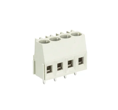 Клемма Wiecon 8291 / 4 OB - Клемма на печатную плату, подвод кабеля сбоку, 4 полюса, шаг: 5,08 мм, винтовая фиксация провода, без маркировки, с изоляционной пластиной, 300V, 16А, цвет: серый, серия 8291