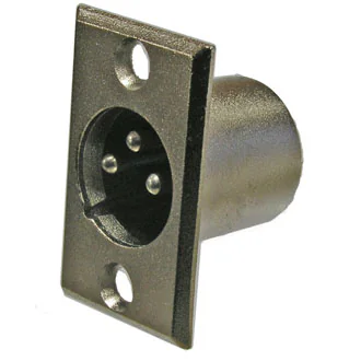 JD-395 / AUD-81 - Разъём микрофонный XLR, штекер на панель