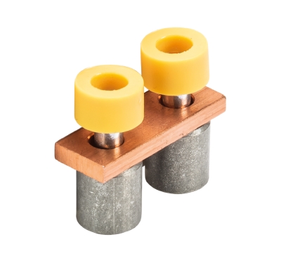 Соед. мостик IVB WKI35-2 - Соединительная перемычка, винтовая, изолированная, 2 полюса, для клемм: WKI 35/U, цвет: желтый