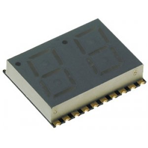 KCDA04-104 - 2-х разрядный сегментный дисплей smd 10,16мм/красный/640нм/4.7-18мкд/ОА