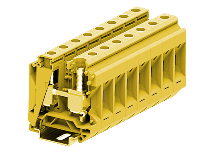 Проходная клемма 335997 - Проходная клемма, SUK35, тип фиксации провода: винтовой, номинальное сечение: 35 мм кв., 125A, 1000V, ширина: 16 мм, цвет: желтый, тип монтажа: DIN 35