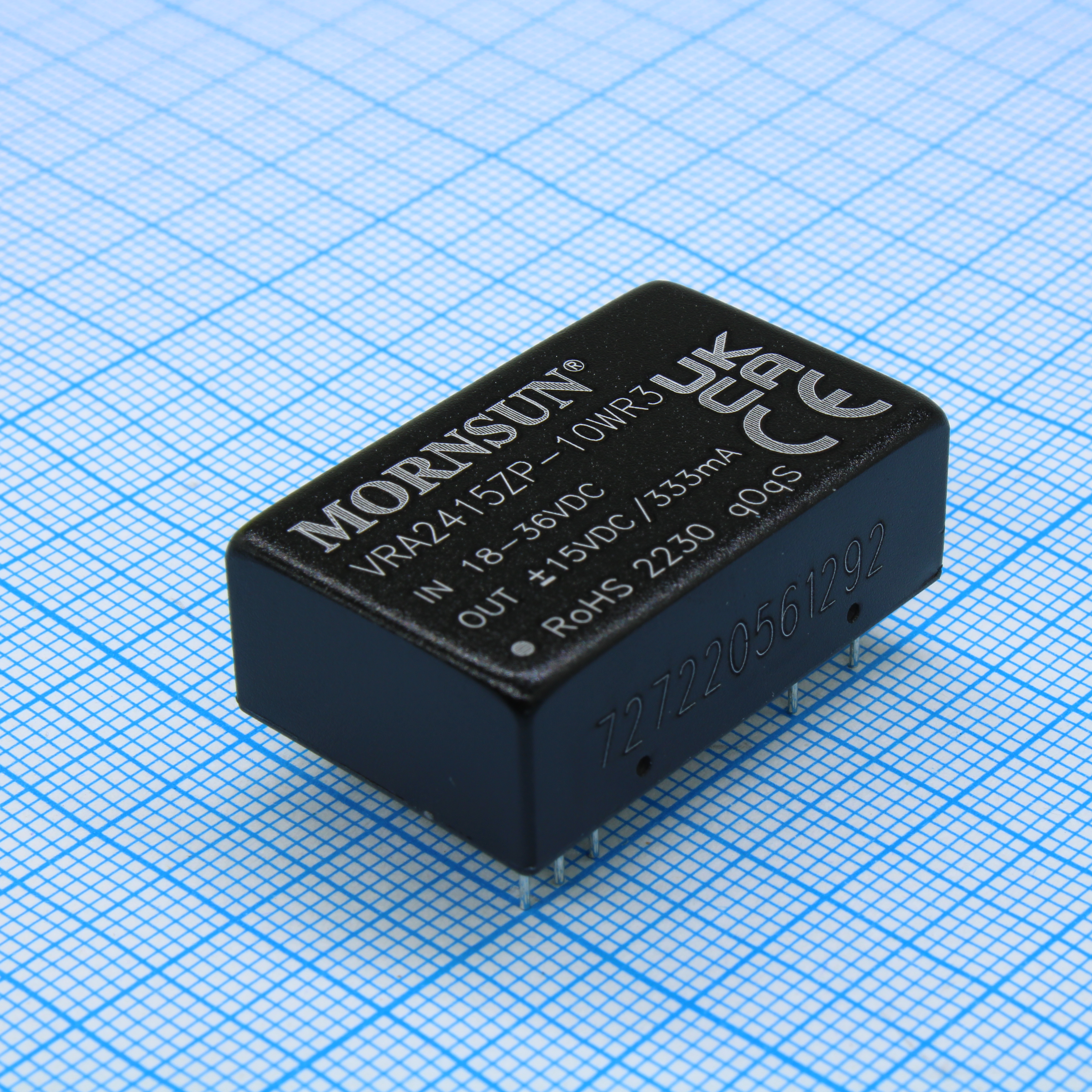 VRA2415ZP-10WR3 - Преобразователь DC/DC мощность, Вт: 10 вход 24(18-36)В выход ±15В ±333мА изоляция 1500В