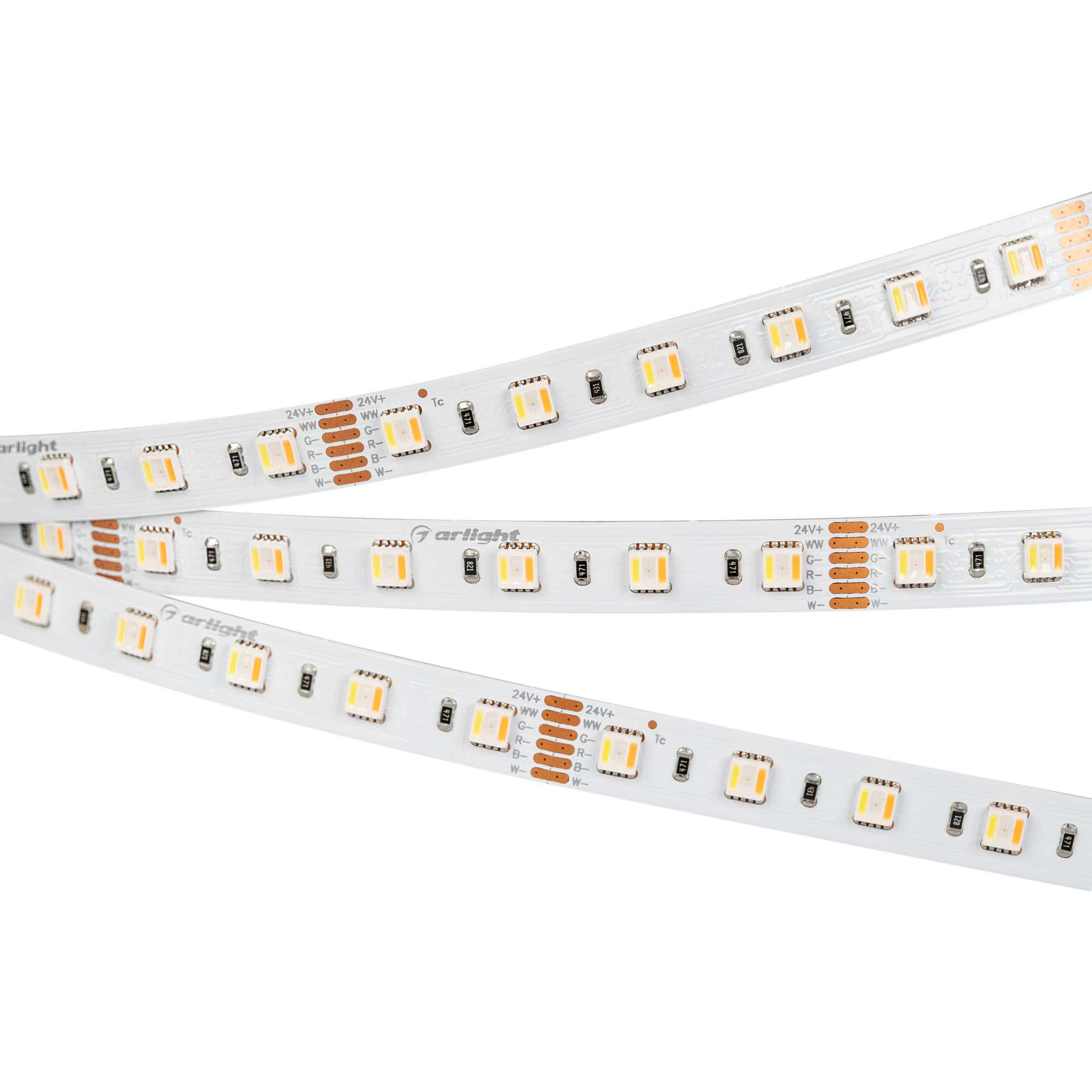Лента RT-B60-12mm 24V RGBW-MIX-5-in-1 (20 W/m, IP20, 5060, 5m) 026363(2) - Светодиодная лента RT-B60, открытая. Светодиоды 5060 5-in-1, 60 шт/м (300 шт на 5 м), белая плата, ширина 12 мм, скотч 3M. Цвет RGBW-MIX, цветопередача CRI>85, угол 120°. Питание 2
