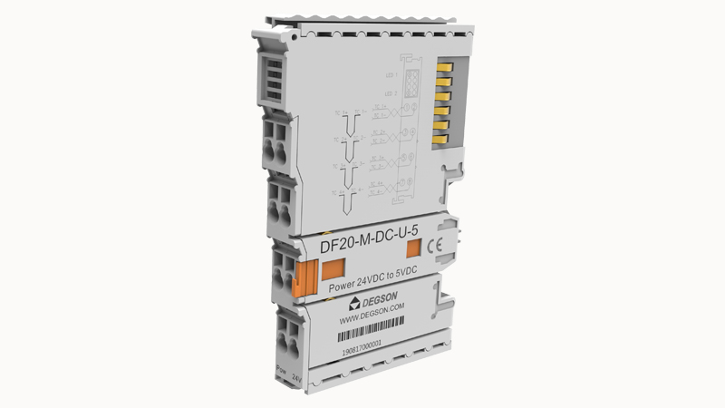 Модуль расш. мощности DF20-M-DC-U-5 - Модуль расширения мощности, входная мощность системы 18 - 36VDC, выходное напряжение 5VDC, входное напряжение 24VDC( ± 20%), тип монтажа: DIN35